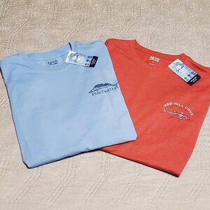 NWT!  Bundle -2 Men's IZOD Saltwater Classic/Casual crew shirts Size: Large Tall